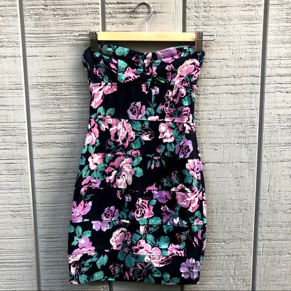 Floral Talula Strapless Bustier Mini Dress - Picture 3 of 6